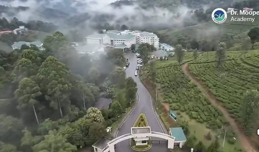 Aerial video of the campus in Wayanad