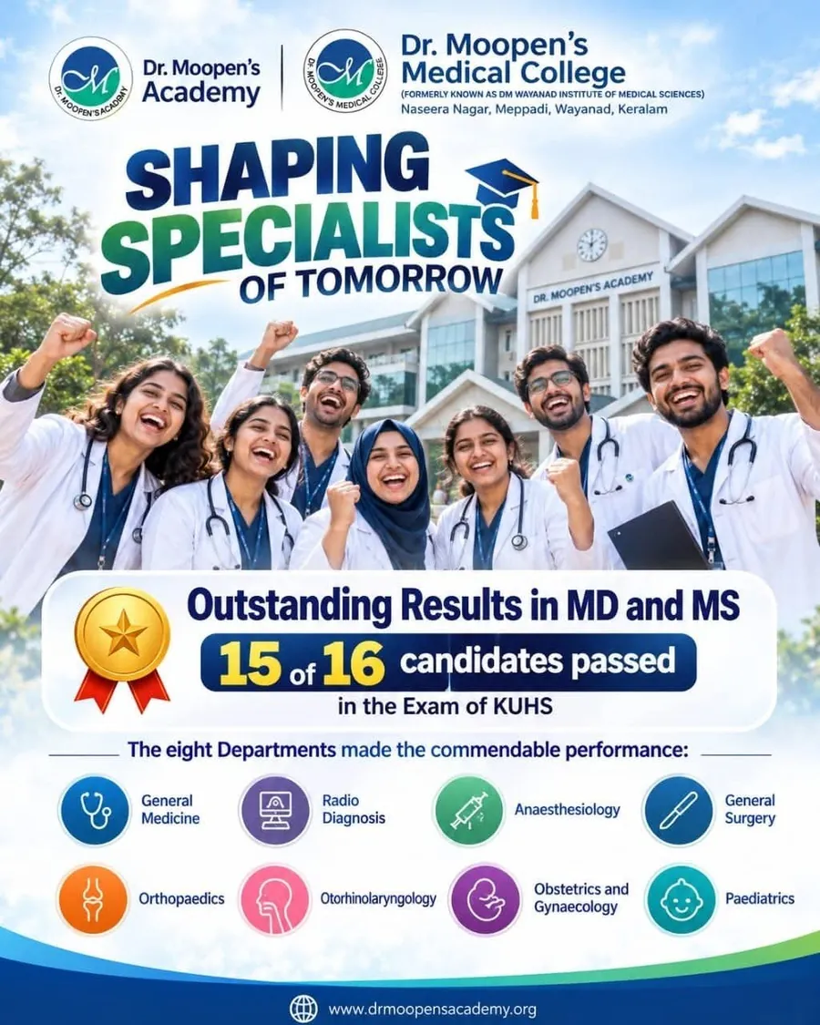 Shaping Specialists of Tomorrow poster for MD and MS results