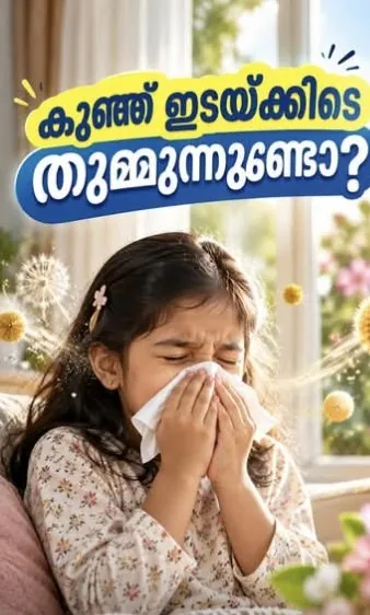 AI-generated health awareness reel about sneezing in children